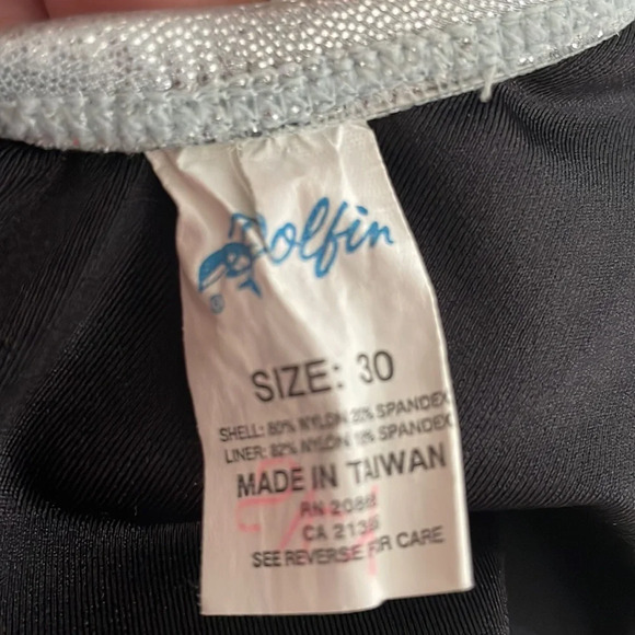 Dolfin Silver Metallic One Piece Training Swimsuit - Picture 7 of 8